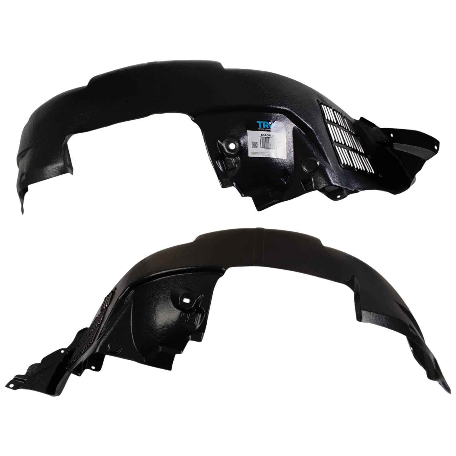 TRQ Front Inner Fender Liner Set | For 2010-2011 Kia Soul KI1248114 KI1249114