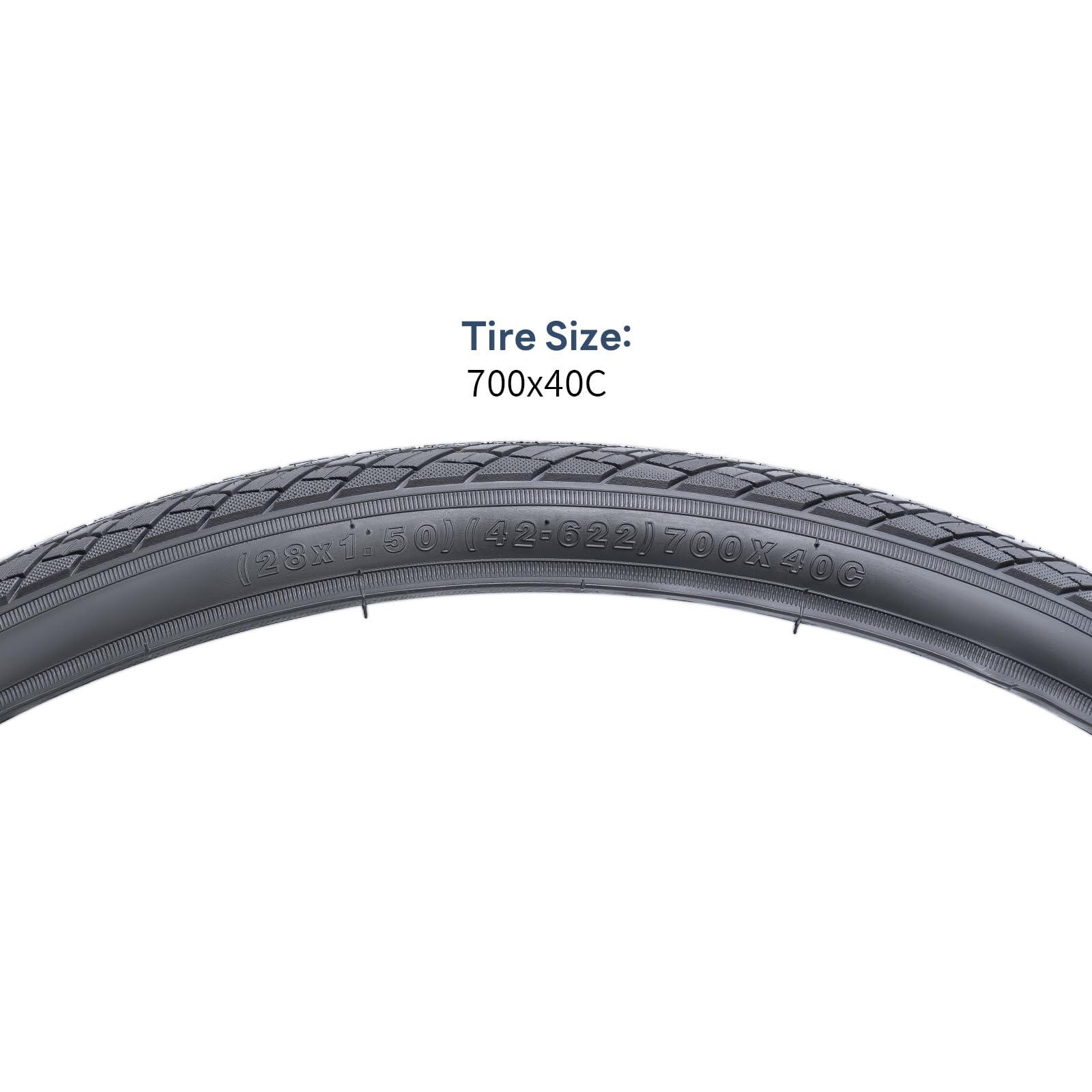 YunSCM 2 neumáticos de bicicleta plegables de 28 pulgadas, 700 x 40 C, capa 42-622, compatible con 700 x 38 C, 700 x 39 C, 700 x 40 C, 700 x 41 C, 700 x 42 C, para ciudad/calle, 2 unidades
