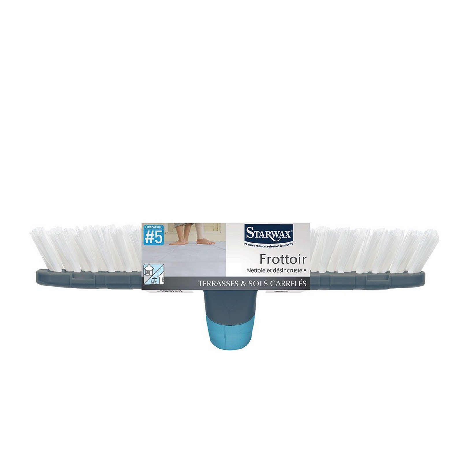 Frottoir nylon grande largeur balai brosse récurage terrasse et sol