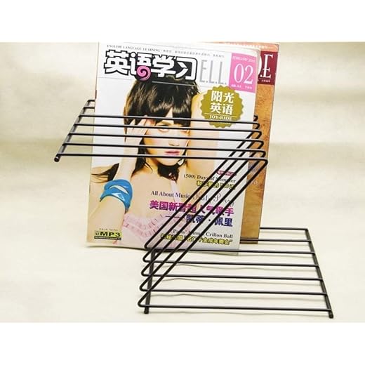 Magazine Holder - Metal Cabinet Mounted - Black