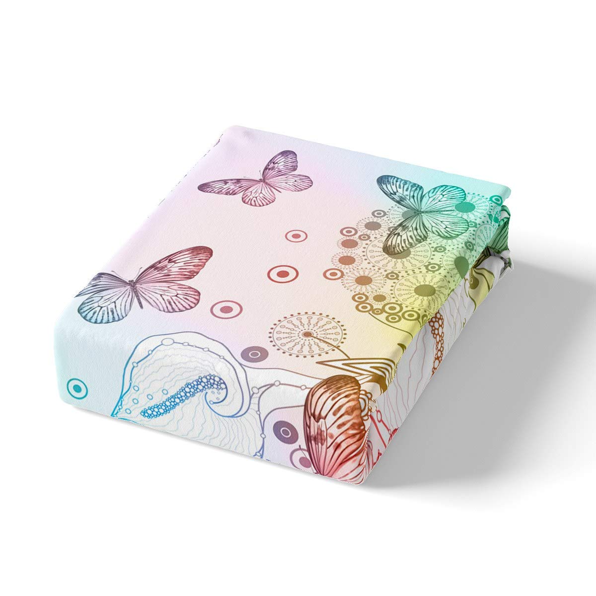 Loussiesd - Juego de cama para niñas, diseño de mariposas, diseño de mariposas