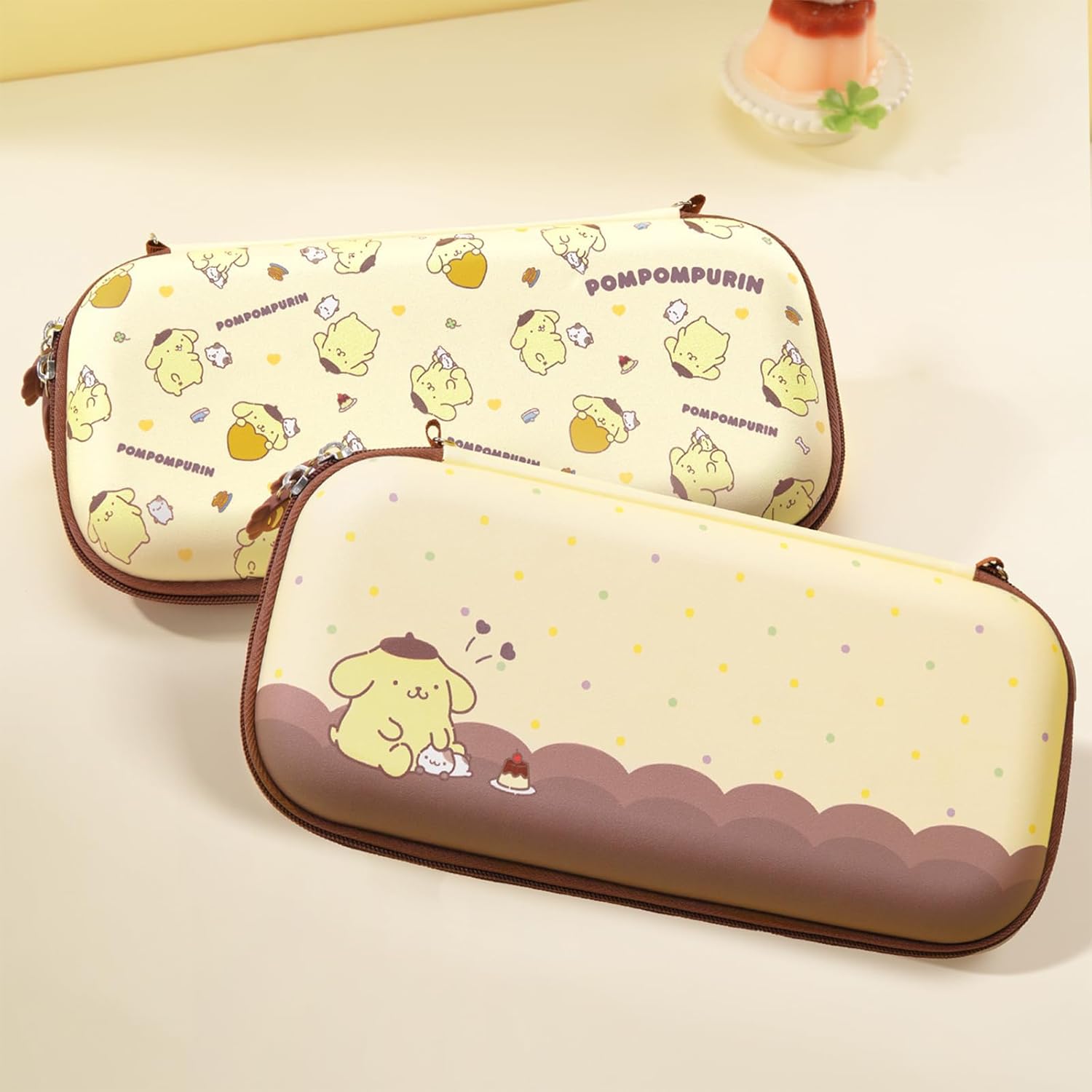 Kuitmor Carrying Case Compatible with Switch 2 (2025) 7.9 Inch, Hard-Shell Slim Travel Case with 12 Game Card Slots for Switch 2 Console and Accessories, Candy Party (Yellow) - Image 6