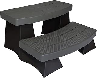 Byron Originals 6130418 SureStep II Spa & Hot Tub Steps - Grey & Black