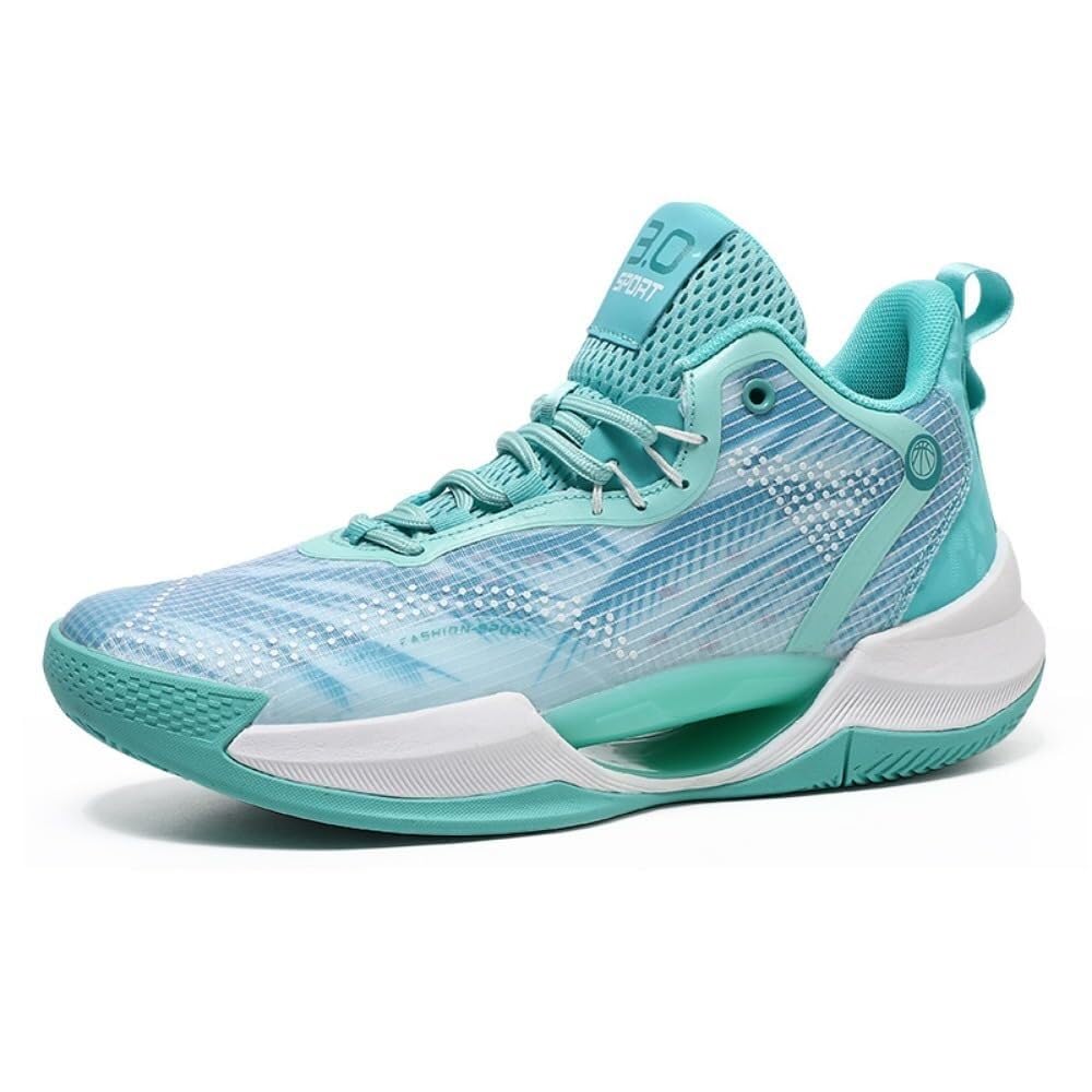 Chaussures de basket-ball hommes d'entraînement sportives cyan 39