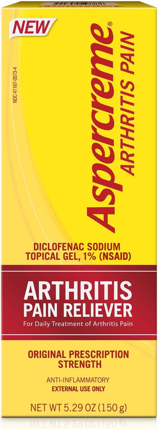 Aspercreme Arthritis Pain Relief Gel 150g, Prescription Strength Non-steroidal Anti-inflammatory : Health & Household