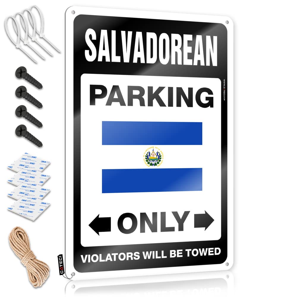 Krazmurongd One Color Man Cave Accessories And Decor Salvadorean Parking Only Tin Sign Funny Signs For Office Funny Warning Signs