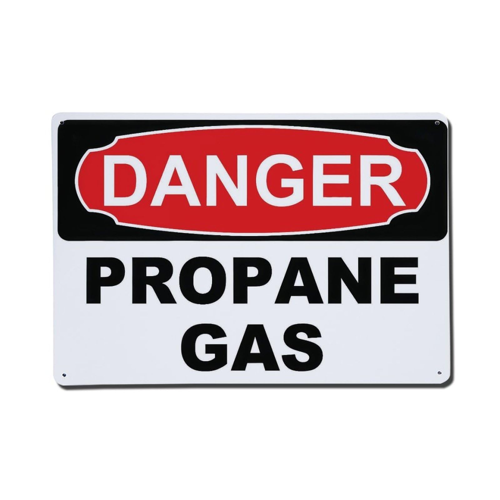Danger Propane Gas Warning Sign Vintage Aluminium Metal Sign, Retro Wall Decor for Home, Bar, Garage & Farmhouse 20x30cm