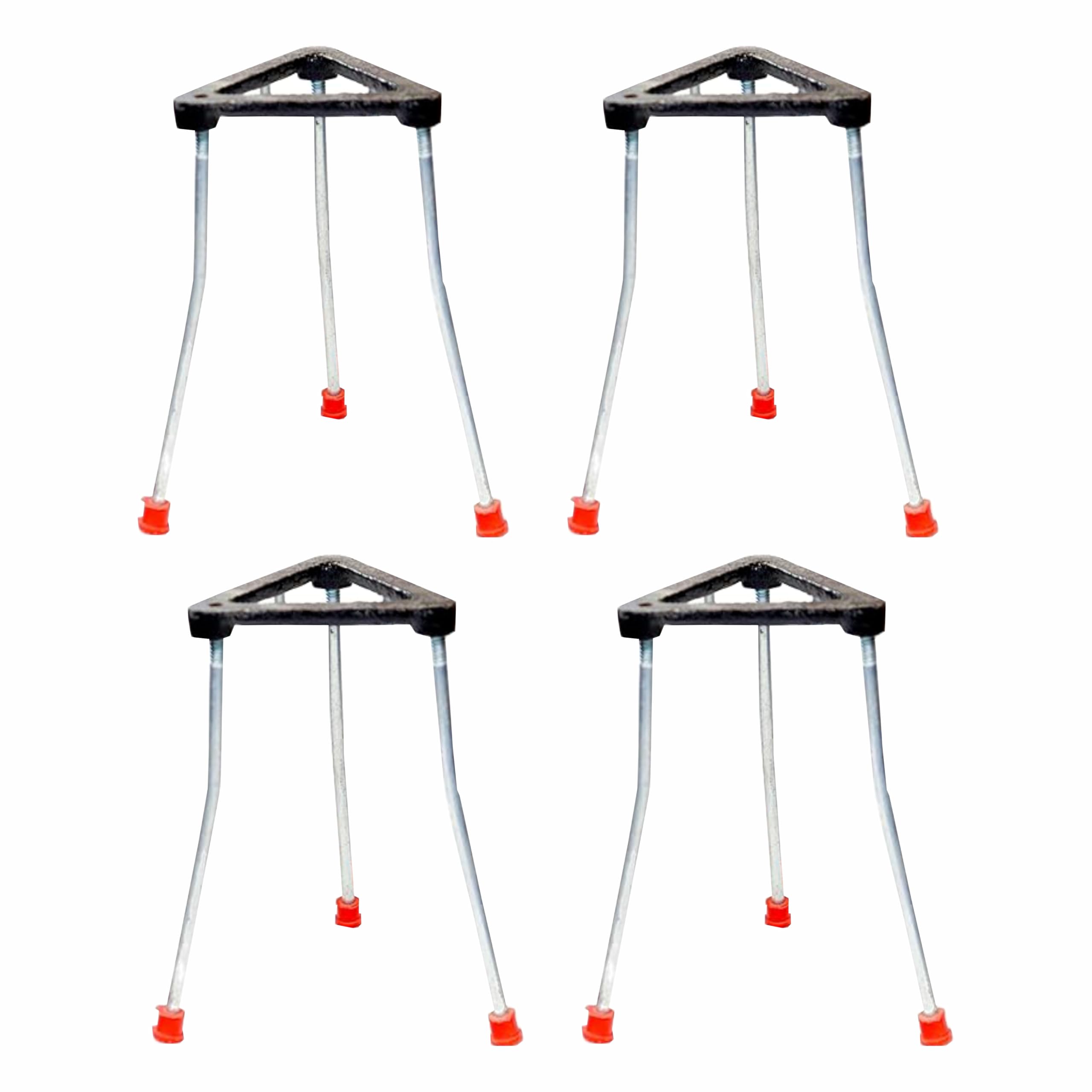 VVS Tripod Iron Stand For Lab Good Quality Metal Bunsen Burner Support Stand, Size 6"X4" Inches, Pack Of 4 for school collage chemistry lab laboratory Chemisrty Lab Laboratory Professional Use-image-20