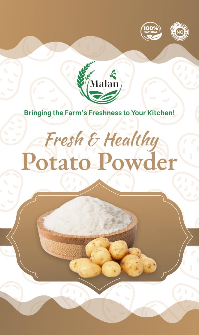 Malan Agro Industries Potato Powder 200g | Natural Thickening Agent for Gravies & Soups | Ideal for Cooking & Baking | Vegan, Gluten Free & Multipurpose Use 2