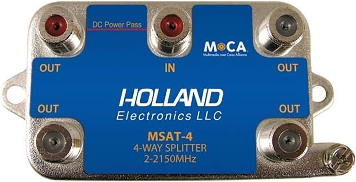 MSAT-4 MoCA 4-Way Splitter DIRECTV Approved