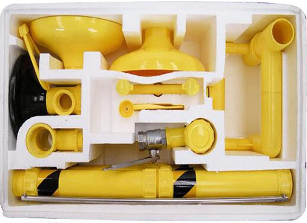Emergency Spray Eyewash Machine, Abs Composite Eyewash, Double Nozzle, Safety Washing System Suitable for Factories and Laboratories