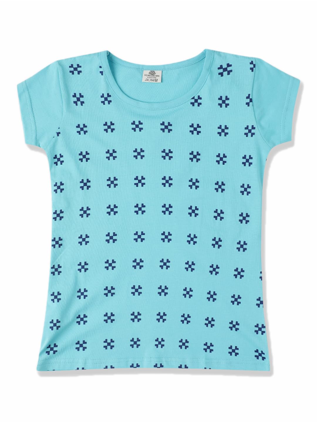 Homegrown Girls Round Neck Cotton Top