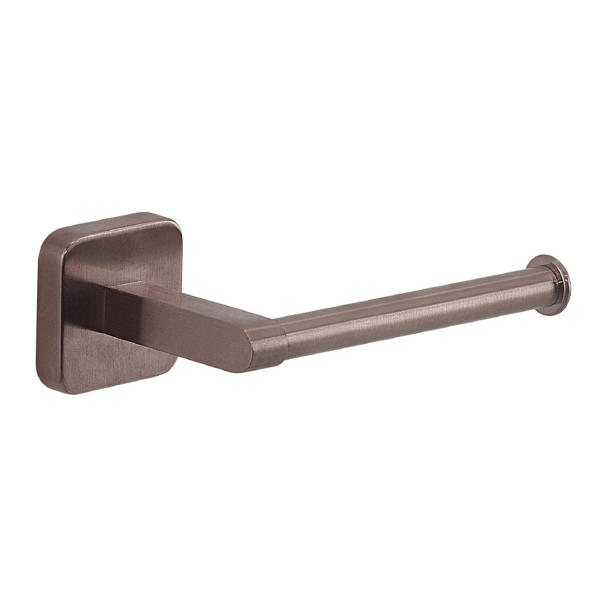 Gedy Rose Gold Tonga Toilet Paper Holder, Stainless Steel, Adhesive, No Drill, 14.3 X 6.9 X 4.7 Cm