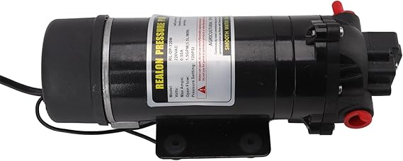 Image Sprayer Diaphragm Pump, Small Size G3/8 Female Thread 4 Connectors Light Weight Diaphragm Pump for Fluid Filling Equipment(#3)