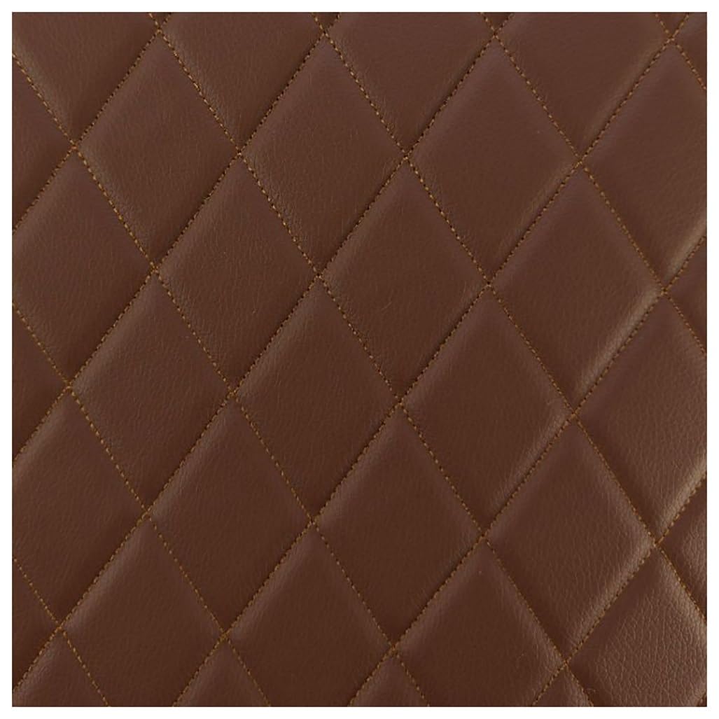 Tissu simili-cuir marron 1.6x2m épais pour réparer facilement un canapé abîmé ou usé