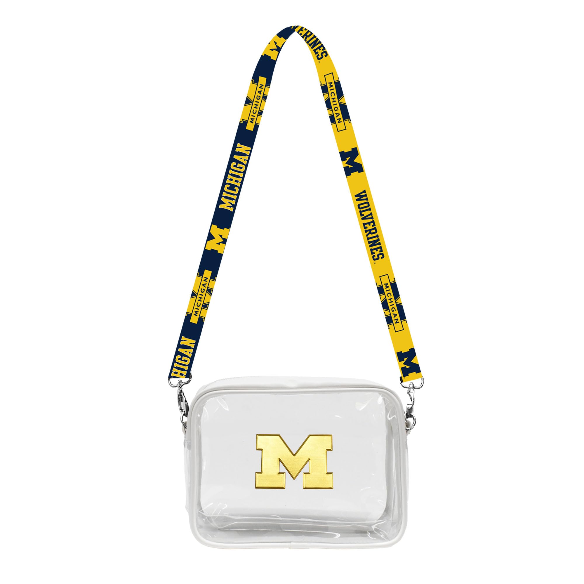 Littlearth Womens NCAA Clear Fanny Fan Purse With Team's 3D Logo