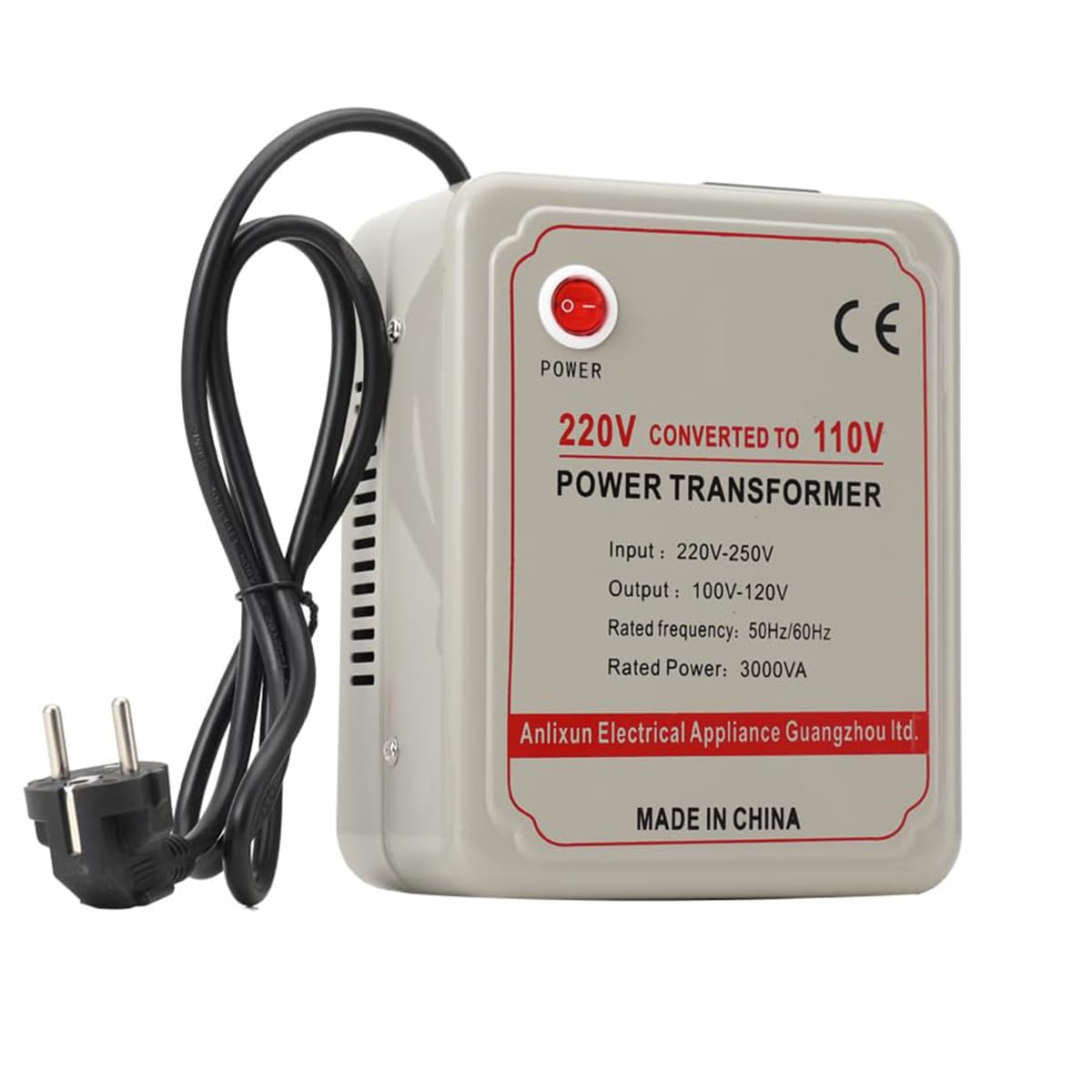 Trasformatore di Tensione da 3000 W, 220 V a 110 V, Convertitore Step-Down, Convertitore di Tensione, 3000 VA Step Down
