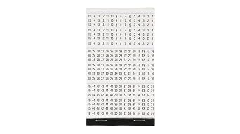 Panduit PCMB-1 Pre-Printed Wire Marker Book, Vinyl Cloth, .22 by 1.38-Inch L, 0 Thru 9 Legends Only