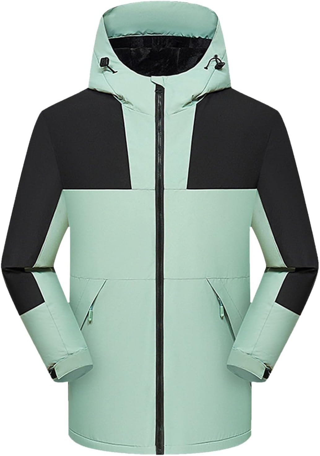 Ymosrh Men's Jackets Hooded Waterproof Windproof Raincoat Jacket Mens, M-4XL