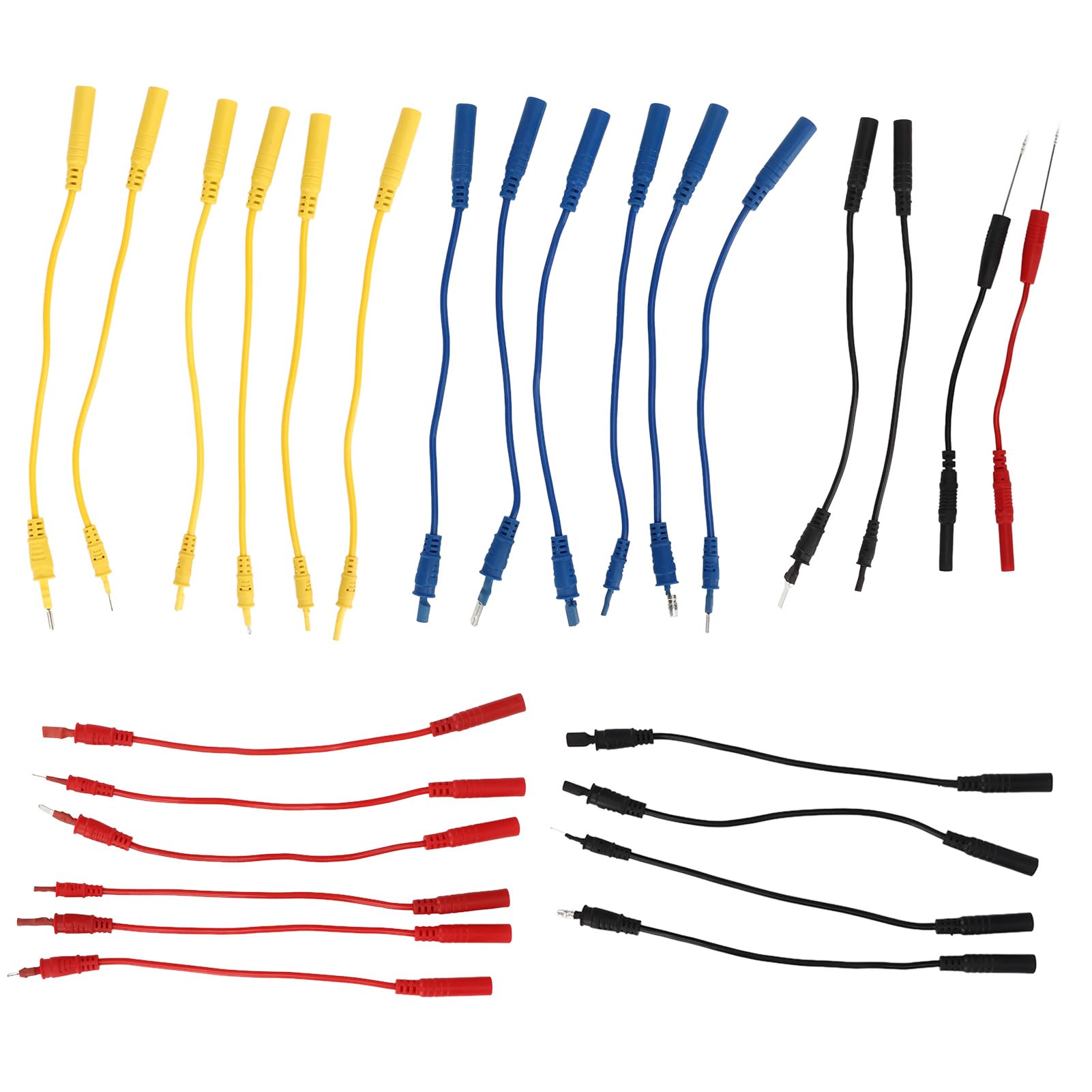 Sonew 92-teiliges Multimeter-Messleitungs-Set – Multifunktionales Elektrisches Relais-Tester-Sonden-Set, Kompatibel mit 12 V-24 V-Fahrzeugen