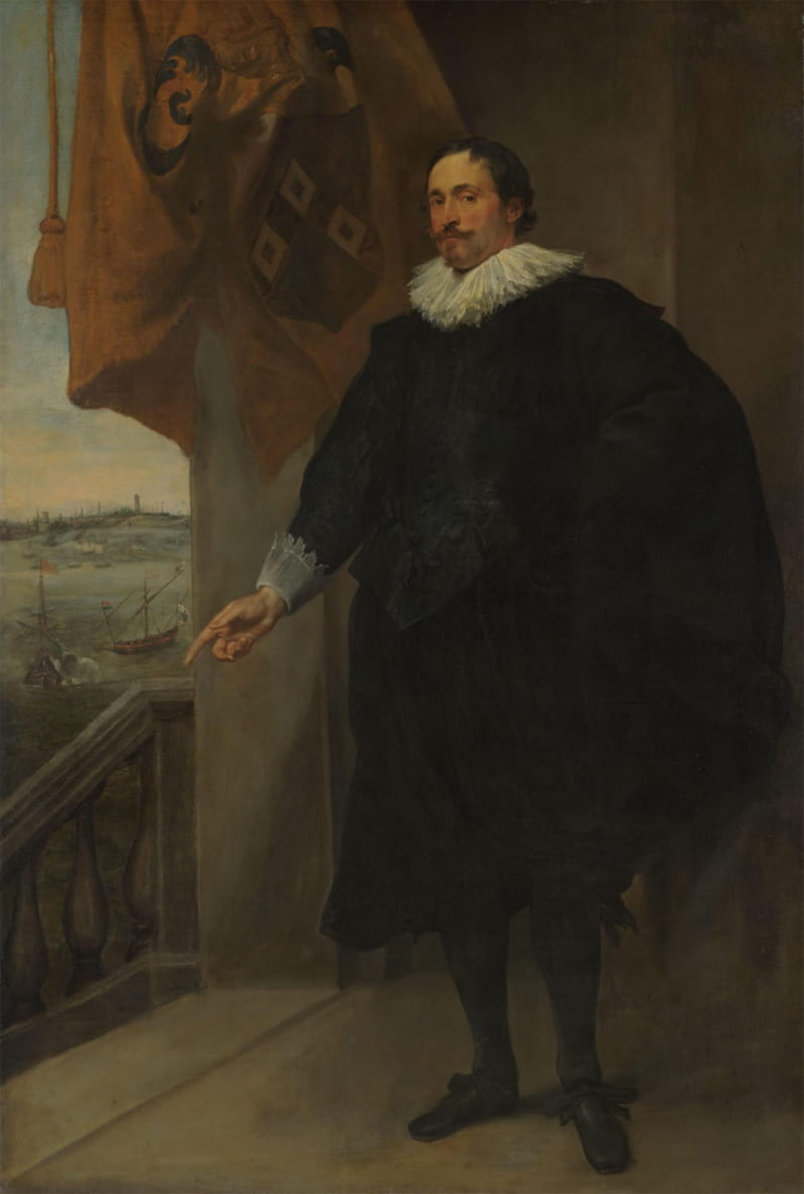 SERENDIPITP Aesthetic Poster Photo Wall Print Retro Picture Portrait of a Nobleman Possibly Adriaan Van Der Borcht by Van Dyck Modern Wall Artwork for Home Decor 60x90cm