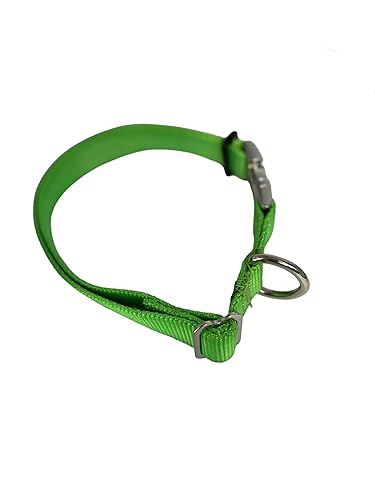 Miniatura 4 de Carter Pet Supply Adjustable Dog Collar METAL BUCKLES USA MADE (16", LIME GREEN)