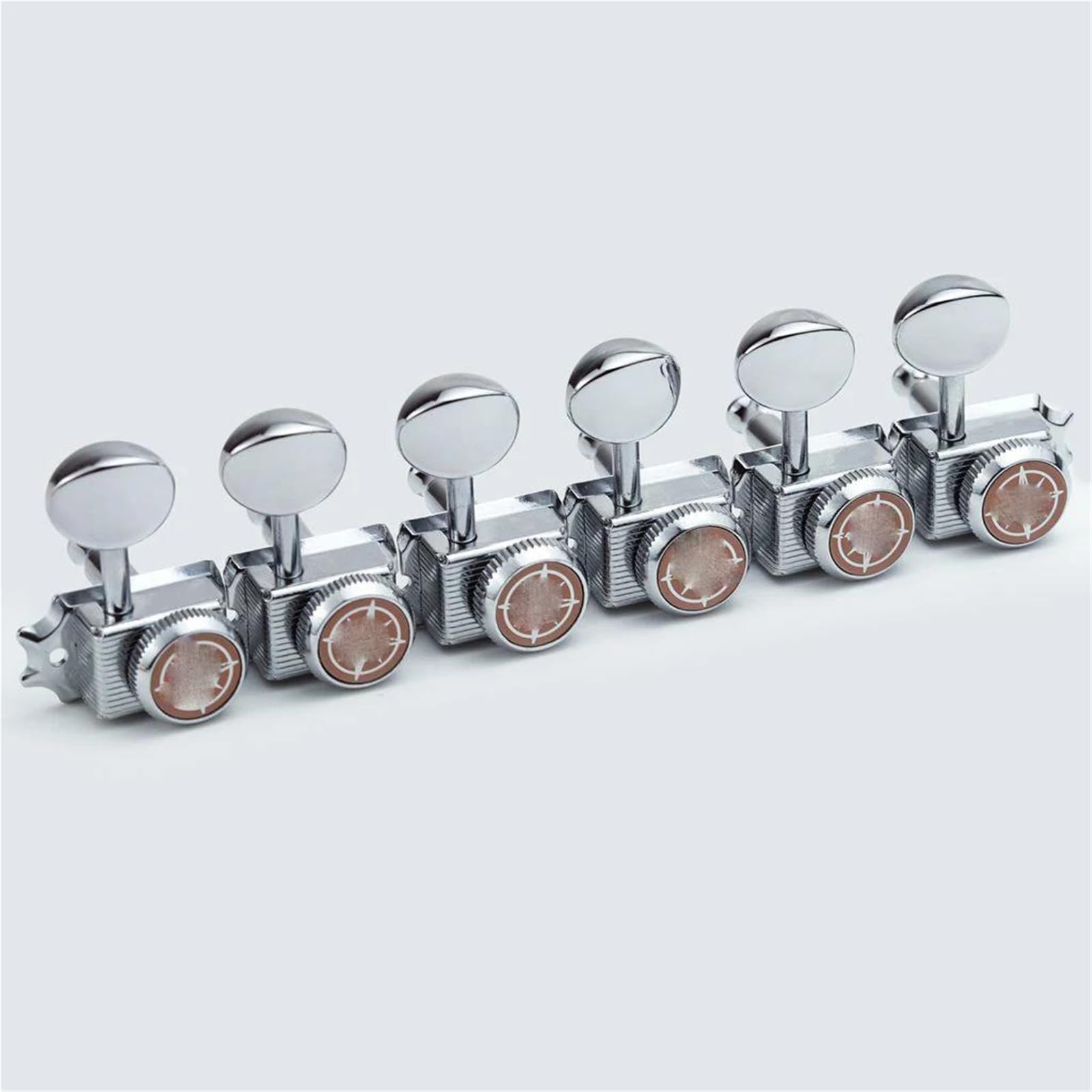 Clavijas Afinación Guitarra Juego De 6 Afinadores Guitarra Con Bloqueo (clavijas) Para Guitarras Estilo ST/TL(Chrome)