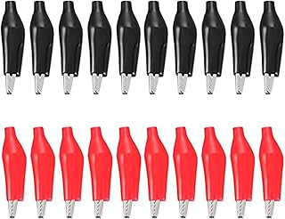 20PCS Multimeter Crocodile Clips, Alligator Clips Electrical Crocodile Clips Electrical Multimeter Test Leads Clips Multimeter Crocodile Clips for Multimeter and Clamp Meters Test
