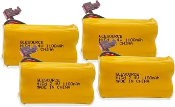 XUNTU 2.4V Ni-CD AA 1100mAh Battery Pack Replacement for Lithonia ELB2P401N ELB0310, Powercell PCHA4/5-2-SR-LC, OSA098 NIC1158 Emergency Exit Lights 4 Pack