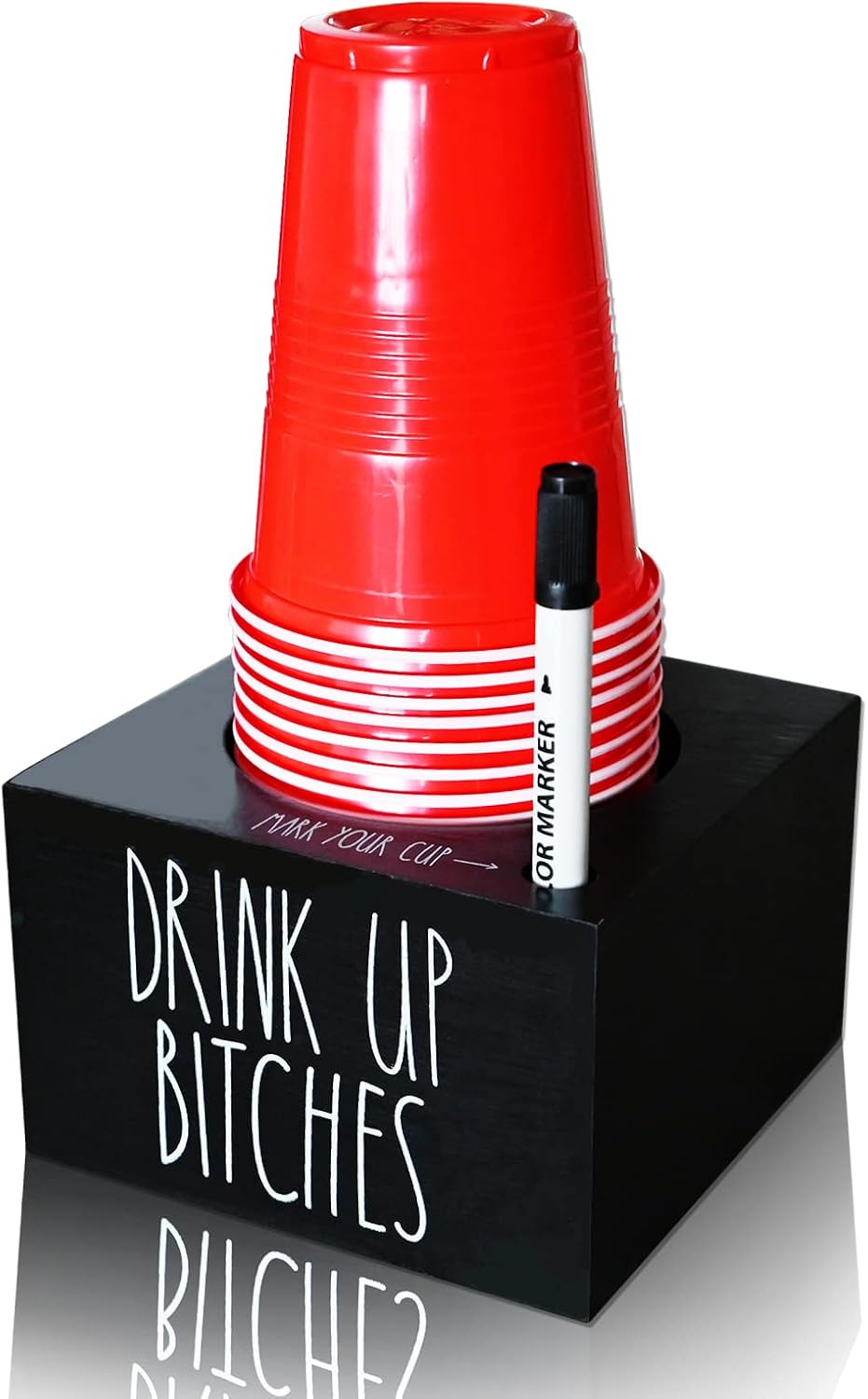 Solo Cup Holder with Marker Slot, Mark Your Cup and Drink