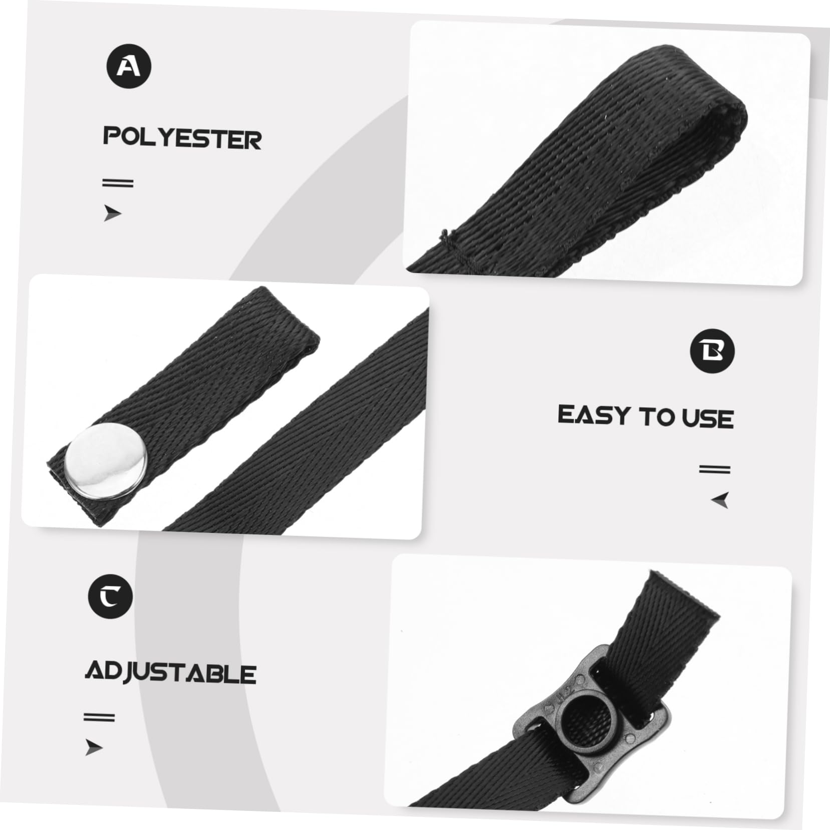 UKCOCO Correa de Barbilla para Casco de Hockey Repuesto de Poliéster Compatible con Casco de Hockey sobre Hielo Instalación Transpirable y Resistente y Larga