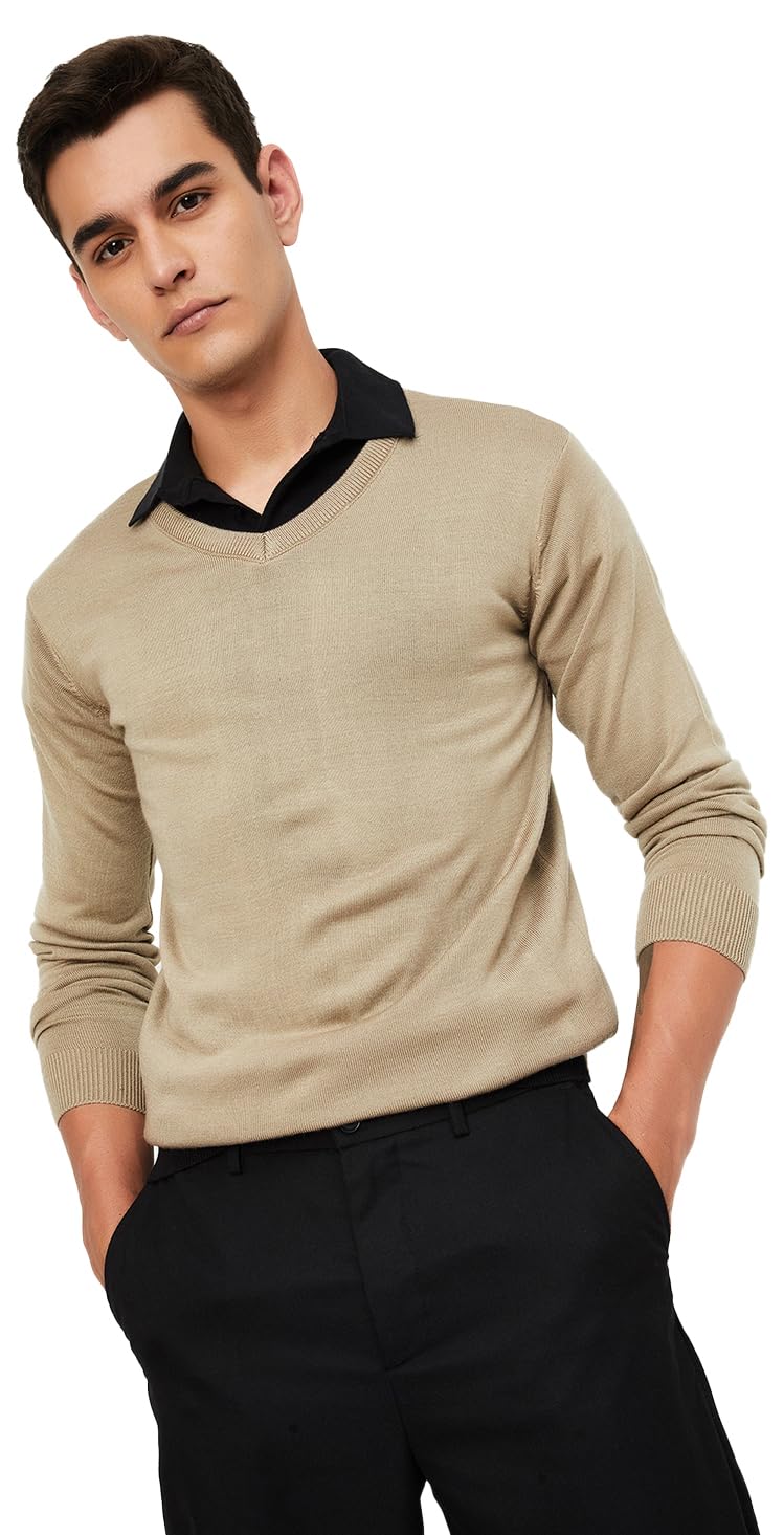 max Men's Acrylic Casual Round Neck Sweater-picture-19