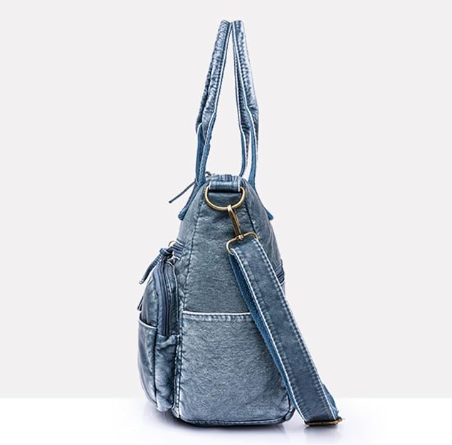 Sac à Main Hobo En Cuir Synthétique Pour Femme - Sac Fourre-tout Avec Pochette, Bandoulière Réglable - Pour Travail, Voyage, école