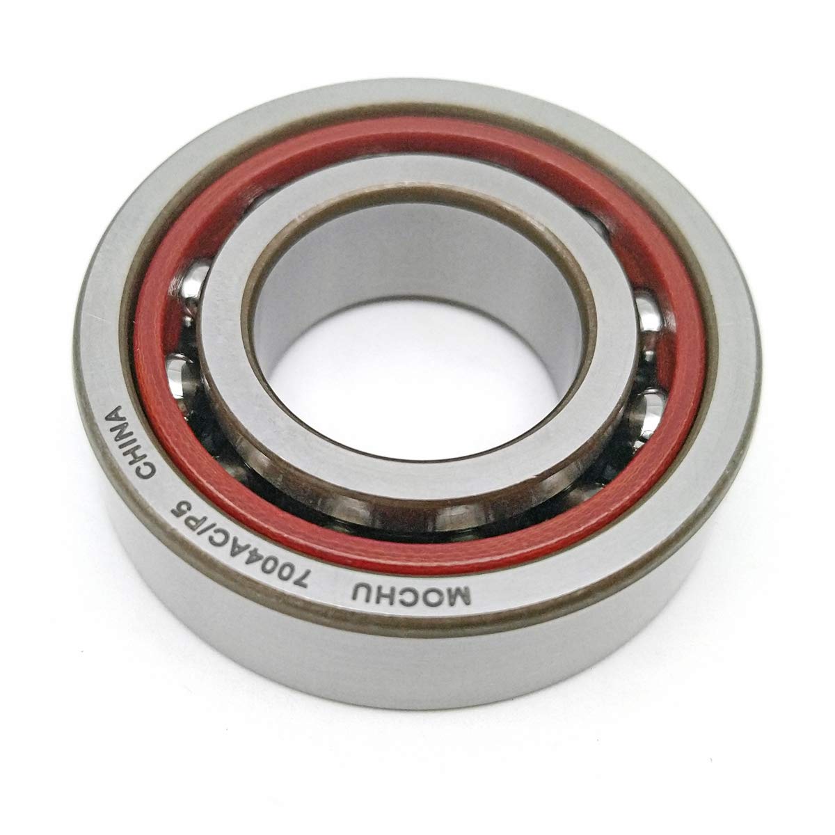 MOCHU 7004 7004AC/P5 7004AC 20X42X12 Angular Contact Ball Bearing, ABEC-5, 25° Contact Angle, Metric, 20mm ID, 42mm OD, 12mm Width, Single Row, Open