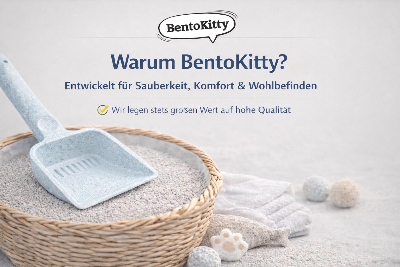 Katzenstreu (20L, 2er Pack) mit Babypuder Duft, Klumpend, weiß, feinkörnig, Klumpstreu aus Bentonite, für Sensitive Katzenpfoten geeignet, Saugstark, Geruchsbindend