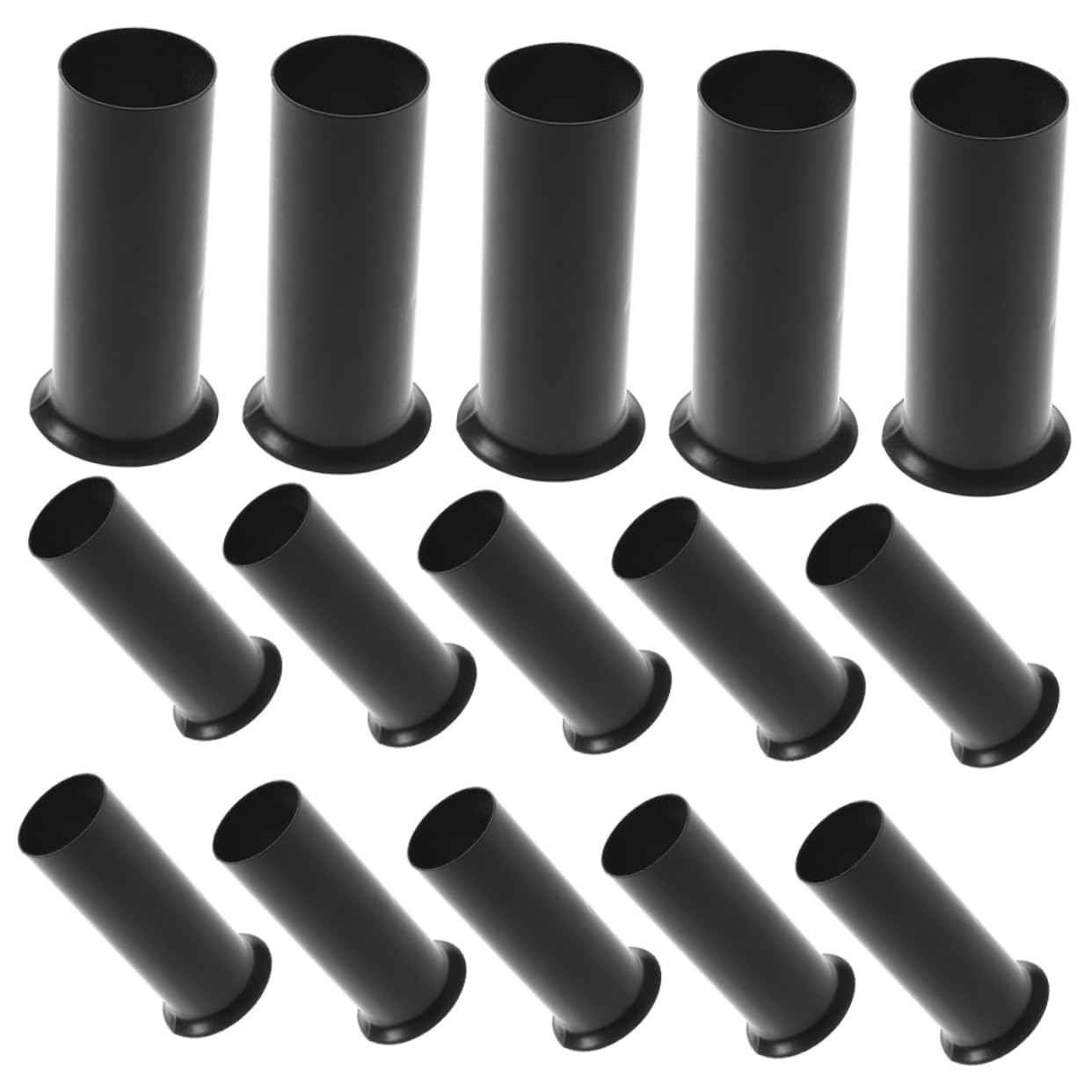 Homoyoyo 15pcs Metal Hanging Lamp Sleeves for Crystal Candle Bulbs