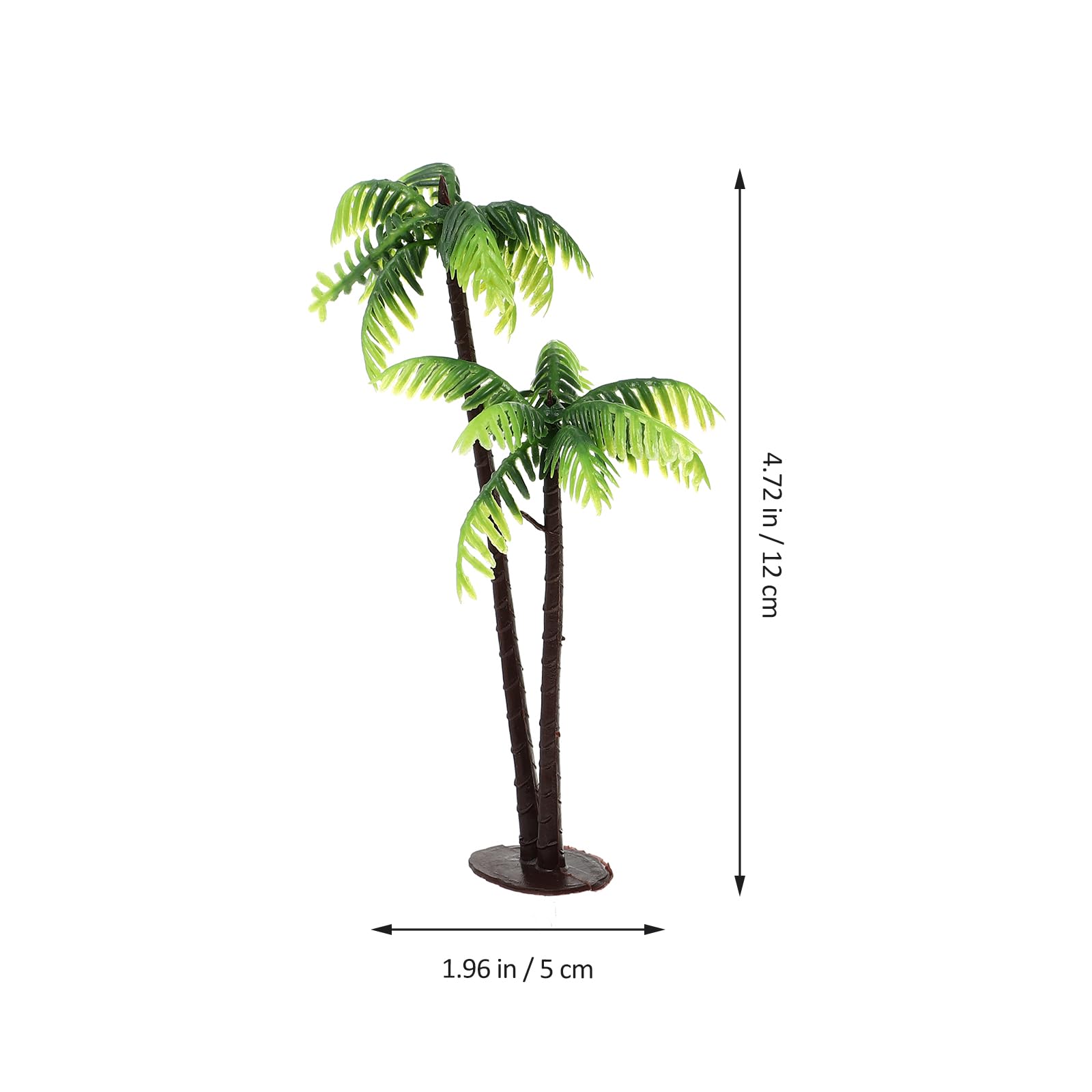 Mini Arbres Tropicaux Palmiers Artificiels pour Aquarium Décoration de Gâteau Diorama 6 Pcs