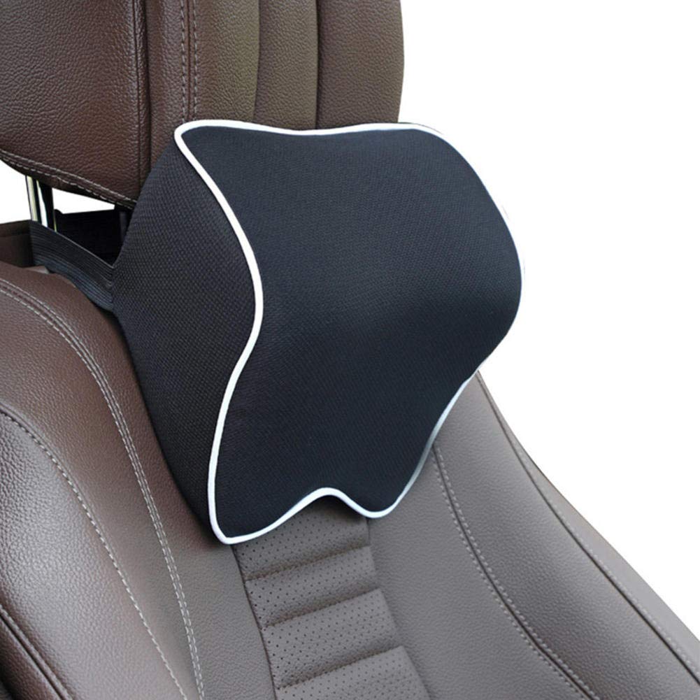 SAXTZDS Cuscino per Il Collo del poggiatesta per Auto Supporto Lombare in Memoria Traspirante, Cuscino per Cuscino per la Testa dell'auto