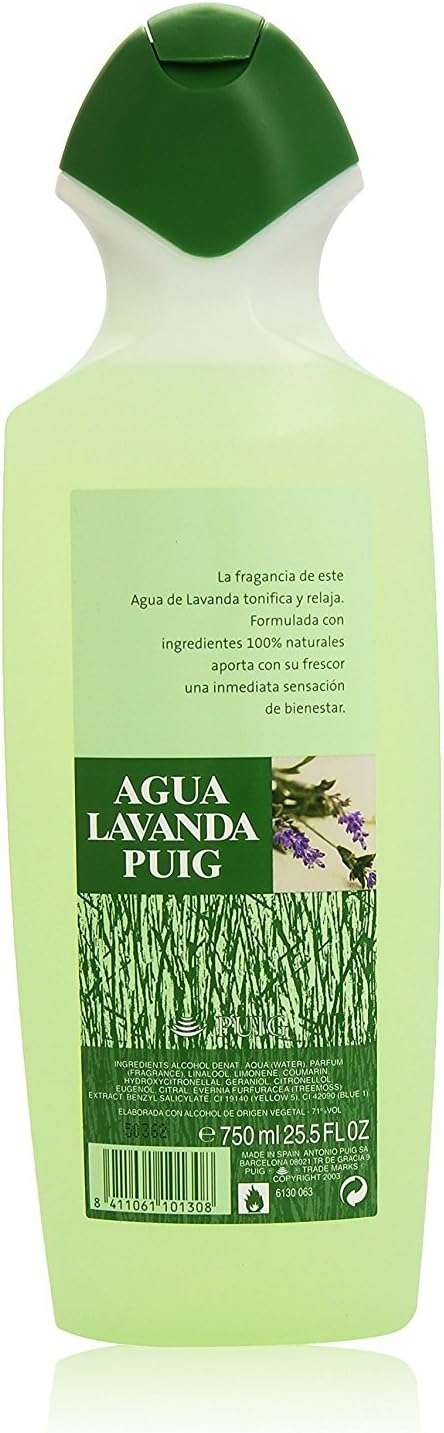 AGUA LAVANDA PUIG COLONIA 25.5 OZ + GEL LAVANDA 25.4 OZ FREE