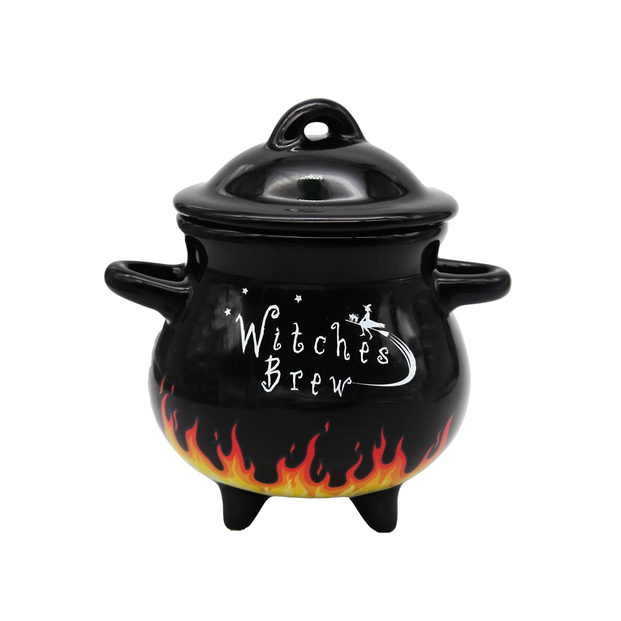 Winkee - Zaubertrank Schüssel I Witches Brew Soup Bowl I Hexenkessel Bowl I Witcher Tureen I Magischer Kessel mit Feuer Effekt I Suppenschüssel ca. 550ml