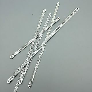 ZHONGJIUYUAN 6PCS 11cm Spiral Steel Bone Boning Corset Making Sewing Supplies Bodice, Spiral Wire Boning Metal Steel for Corset Wedding Dresses (5mm W)