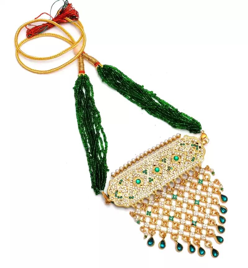 Sparkling Womens Gold Plated Rajputi Jadau Aad/Traditional Designer Necklace/Ethnic Jewellery For Women & Girls (B0BBS2PK6H) Amazon Price History, Amazon Price Tracker