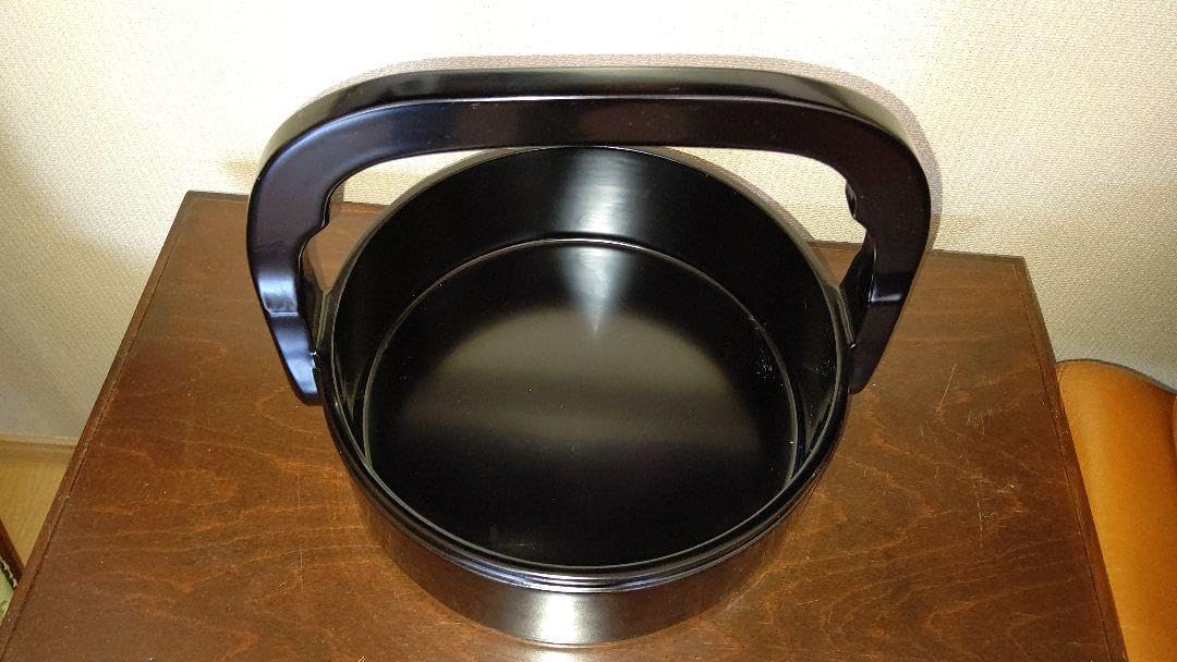 Amazon.co.jp: 黒真塗 手付飯器 紙製共箱付 茶道具 茶事 懐石 : ホーム 