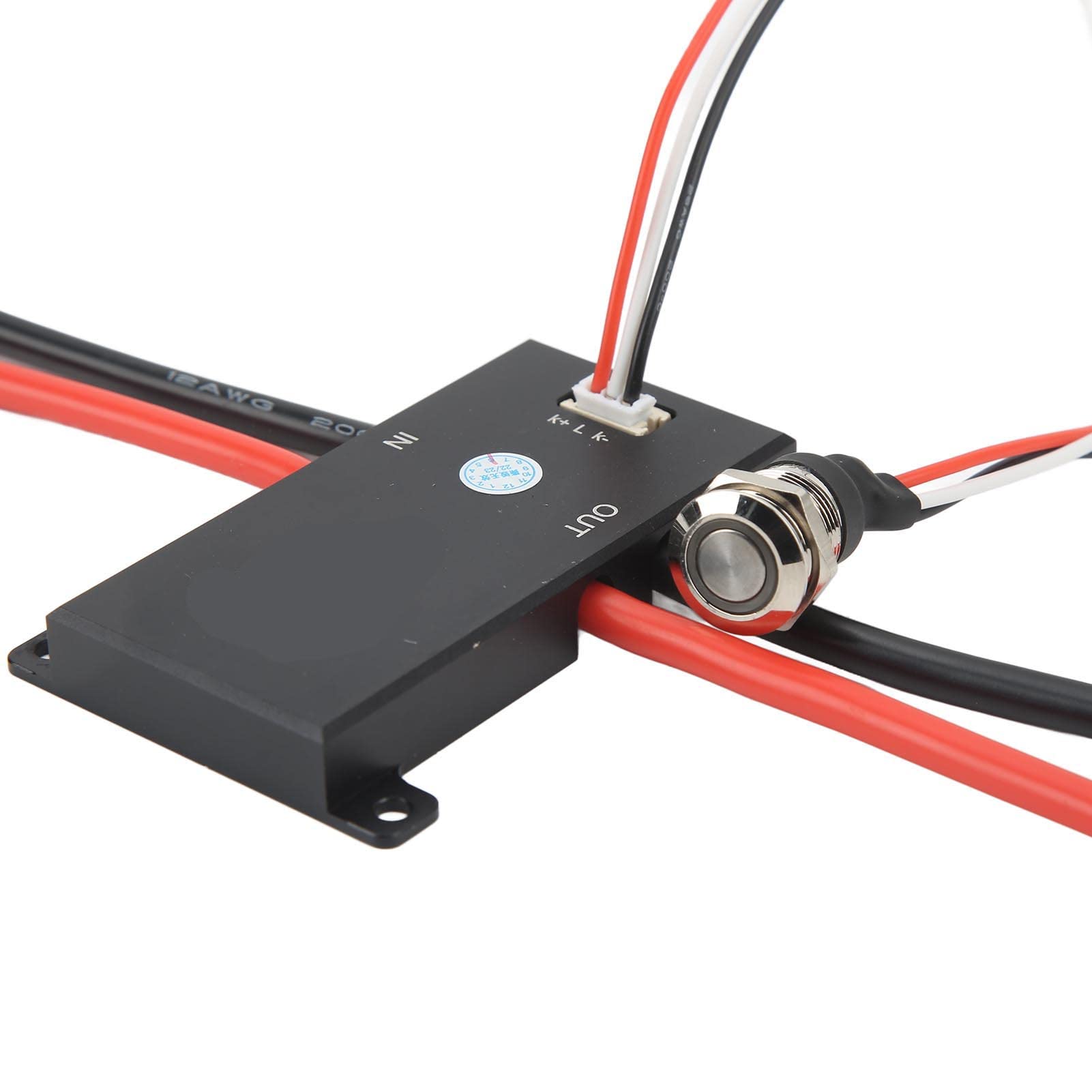 Interruptor Antichispas, Aleación de Aluminio 150A 300A 90V con Botón de Bloqueo LED, Tubo Mos, para Robot de Brazo Robótico Vehículo Todoterreno
