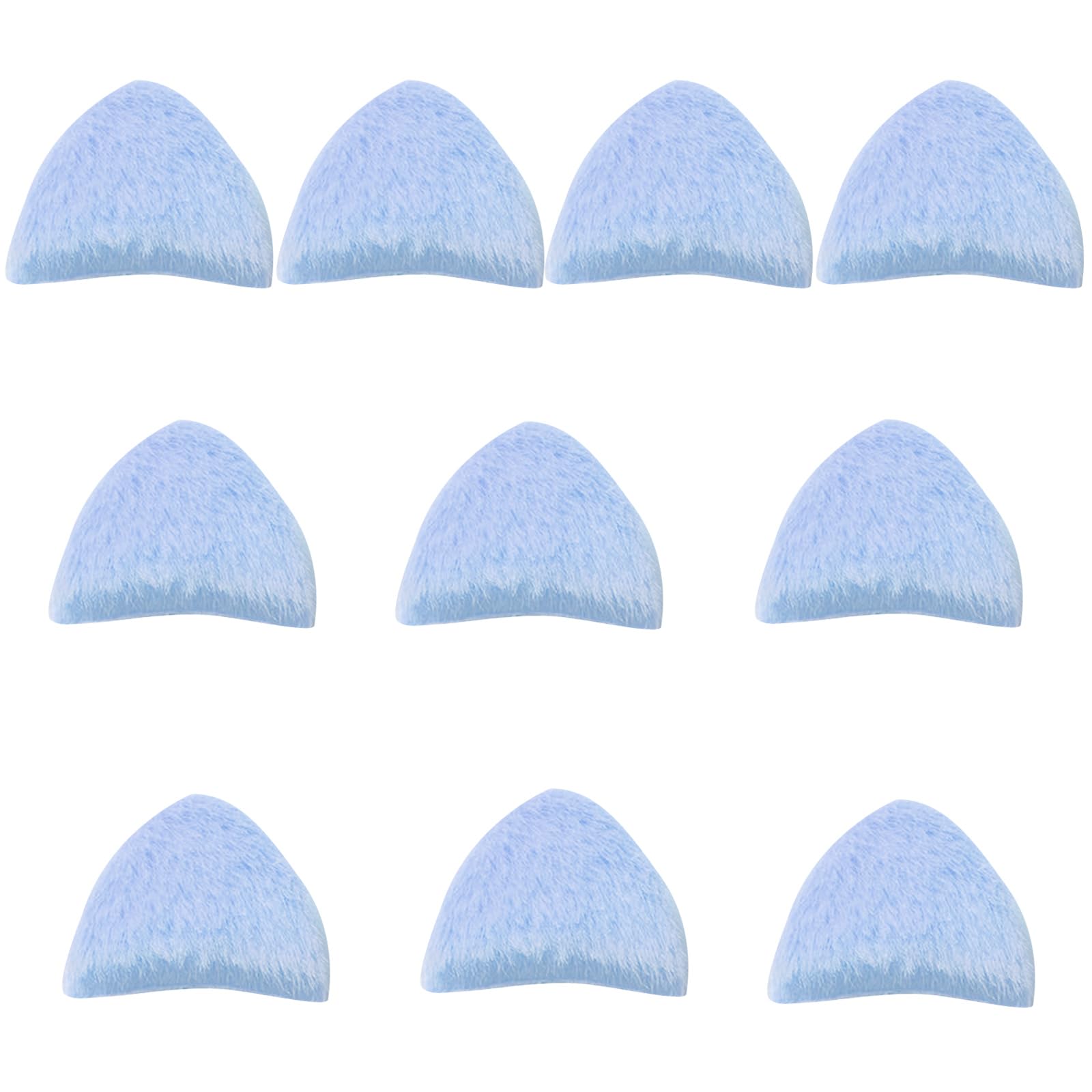 Buxuaaaa 10Pieces Plush Animal Ear Hairband Supplies Furry Animal Ear Appliques for Sewing Craft Stuffed Toy Clothing Headbands Furry Fabric Hair Accessories