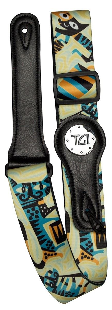 TGI Guitar Strap GRAPHIC Series. Cats