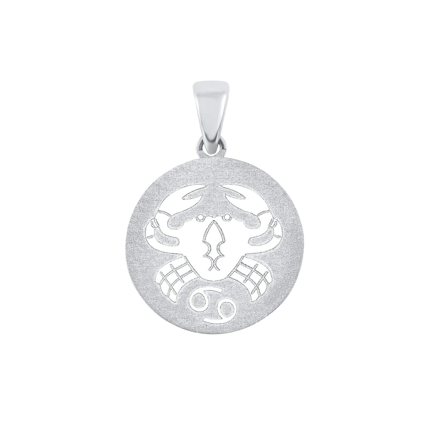 Amor Sternzeichen-Anhänger aus 925 Sterling Silber für Damen und Herren, Unisex-Anhänger, Silber 925 rhodiniert, Geschenkidee für Frau und Freundin, Kommt in Schmuckbox