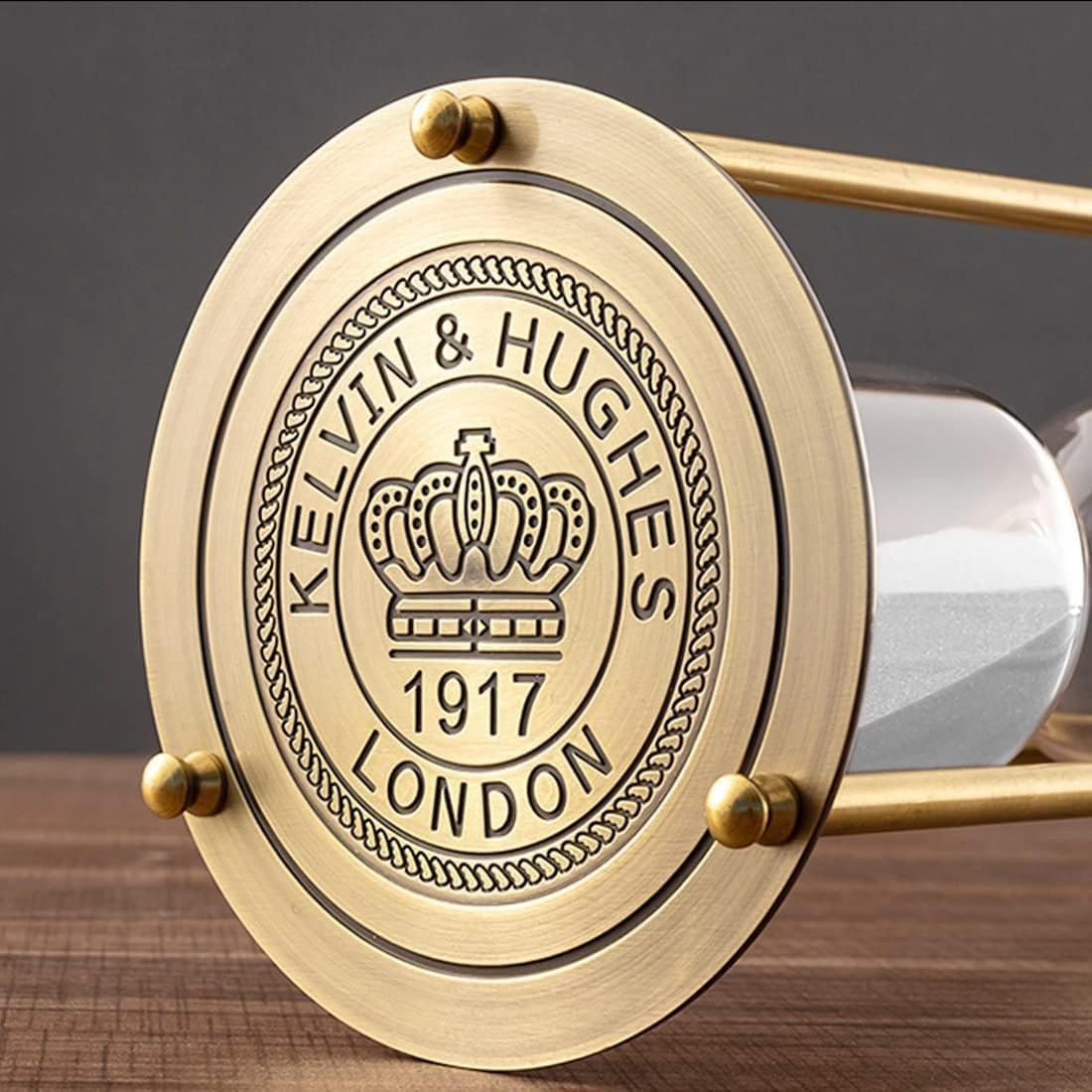 Vintage Brass Sand Timer Hourglass 3 Minute, Small Sand Clock, Antique Grave Sand Watch 3 Min,Antiguo Reloj De Arena 3 Minuto,Metal Unique Sandglass for Gifts, Desk, Bookshelf, Office Decor