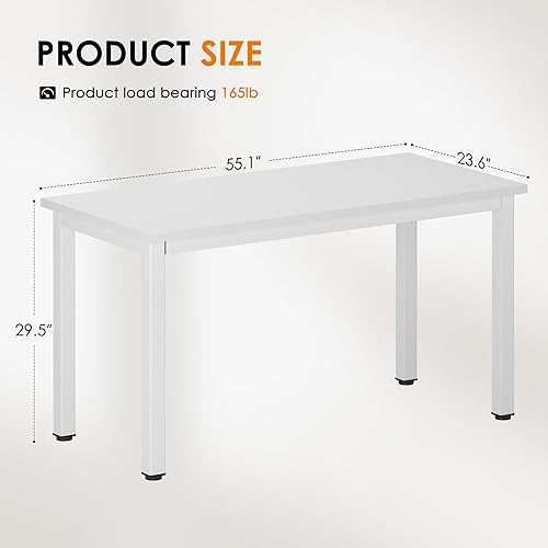 Miniatura 61 de DlandHome Escritorio pequeño para computadora de 31.5 pulgadas, mesa de escritura para espacios pequeños, mesa de estudio, escritorio para Nogal