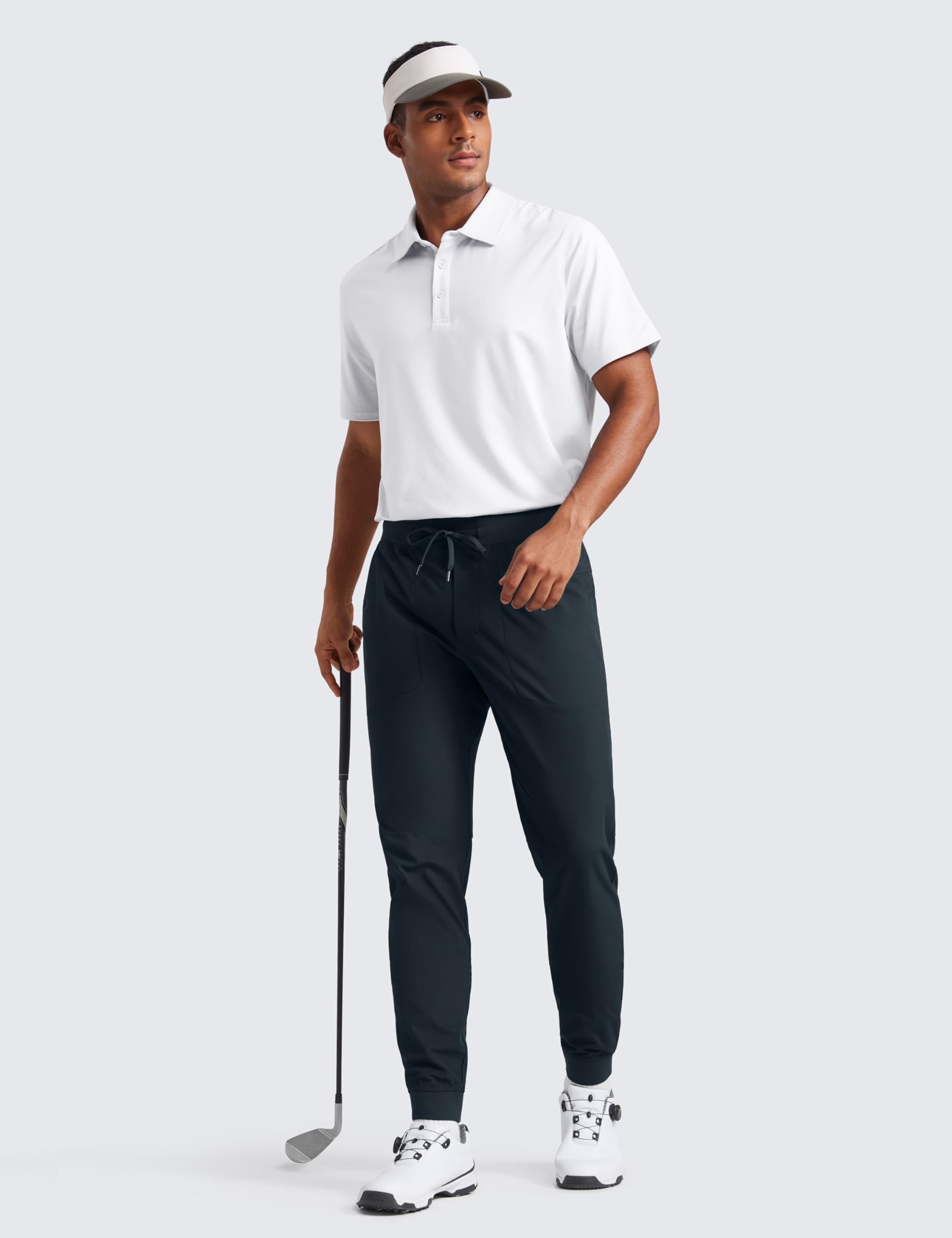 CRZ YOGA Joggers de Golf Cómodo Todo el Día 81cm